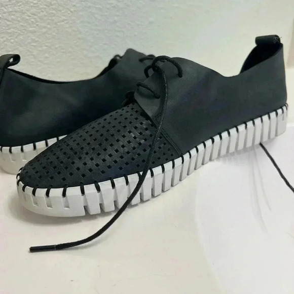 Midas black leather sneakers, hardly worn size 39 (8) - Picture 4 of 10